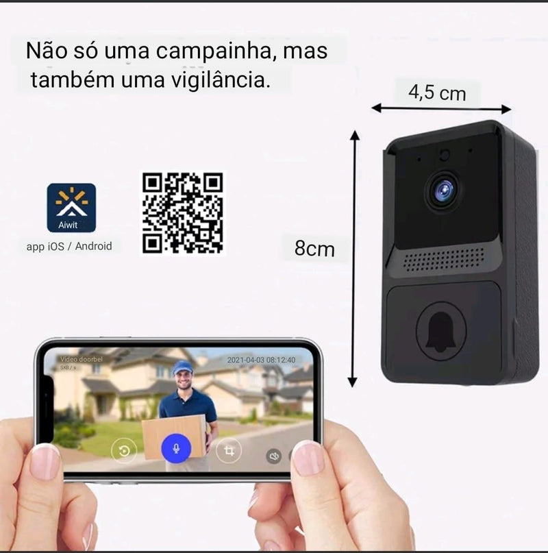 Campainha Wifi com Vídeo - Kelpan