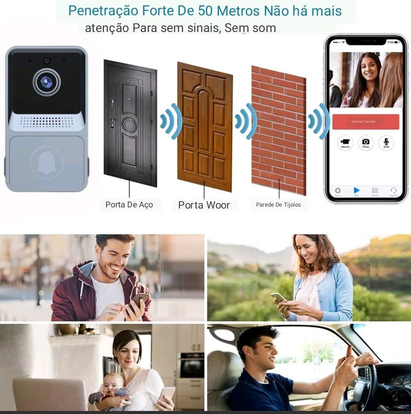 Campainha Wifi com Vídeo - Kelpan